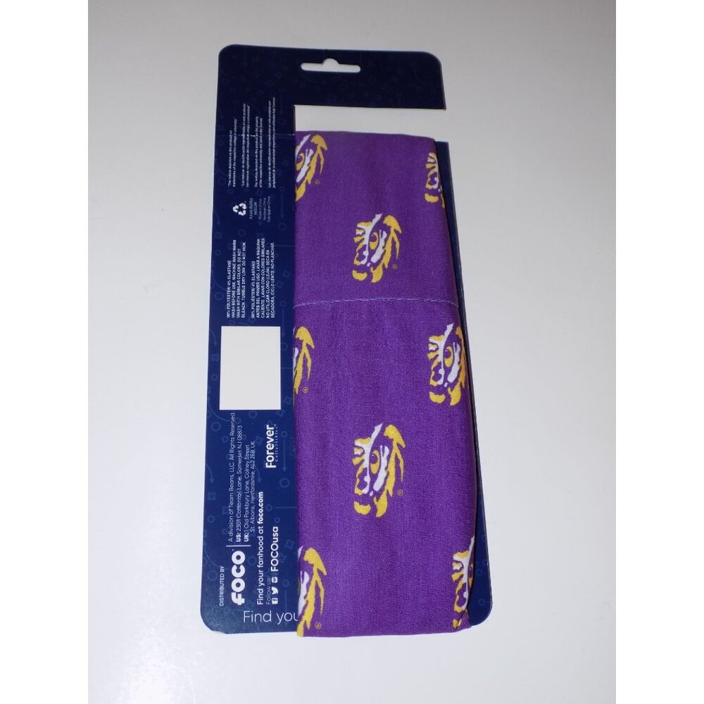 LSU Tigers Mini Print Logo Gaiter Scarf - Picture 4 of 5